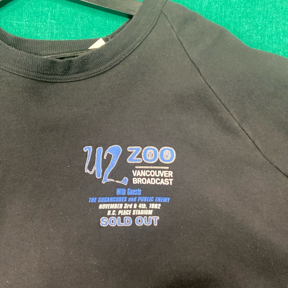 1992 U2 Zoo Vancouver Sweatshirt - XL